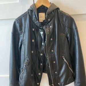 Free People New Dawn Vegan Leather Jacket